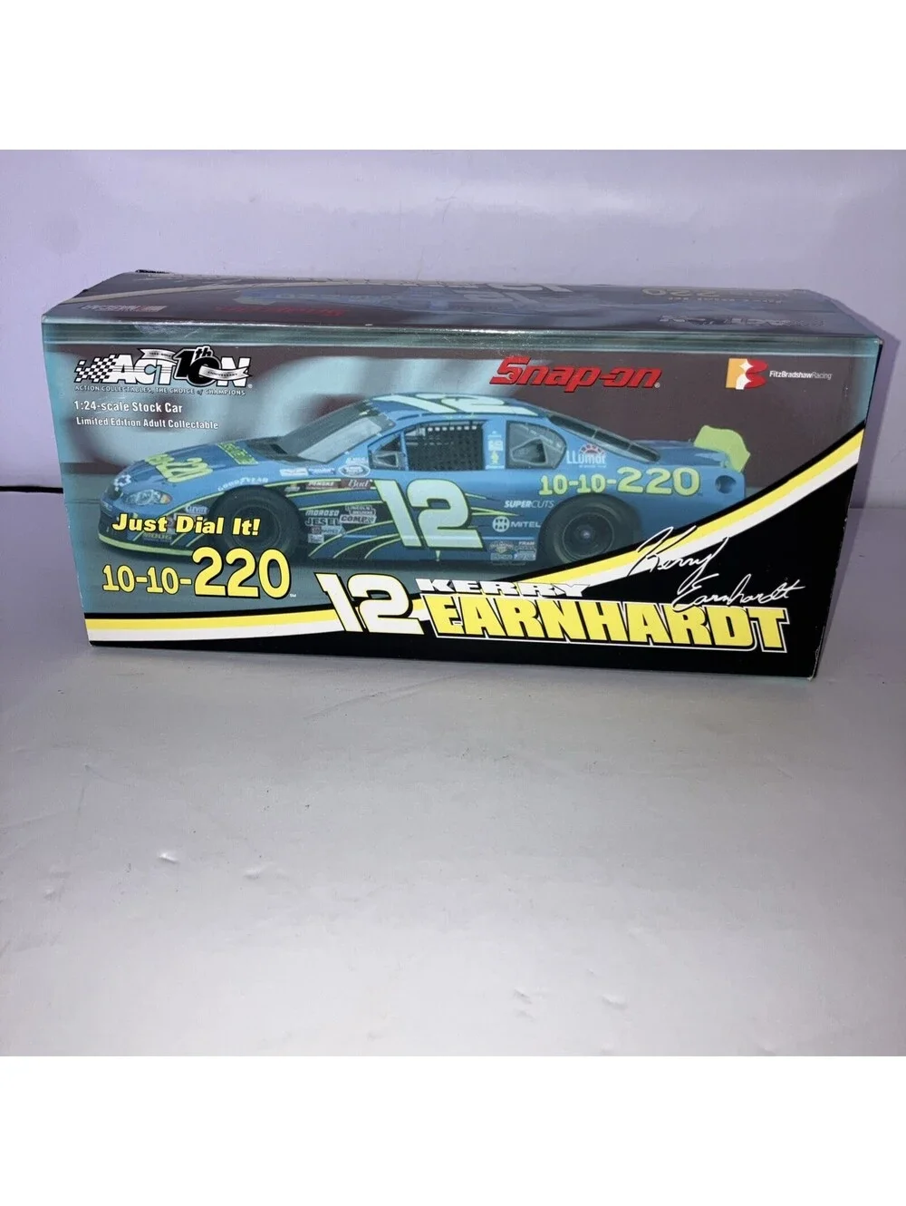 VINTAGE 2002 #12 Kerry Earnhardt 10-10-220 1/24 Action Diecast Snap On NASCAR